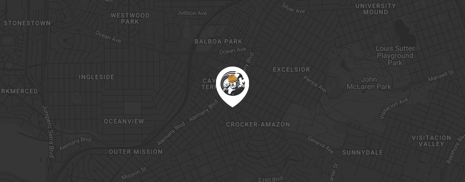 Acme Workwear map pin, located in San Francisco, CA.